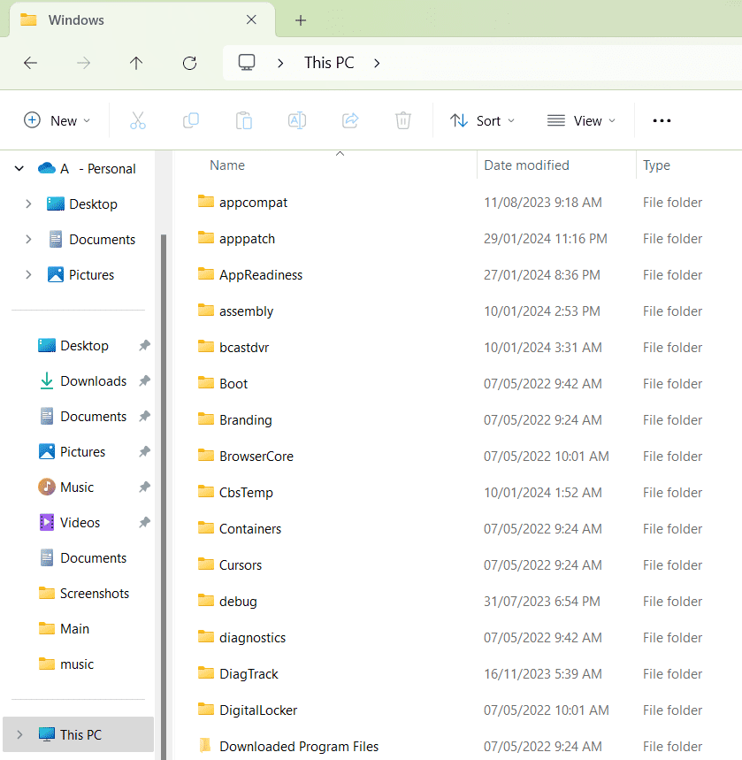 Windows File Explorer